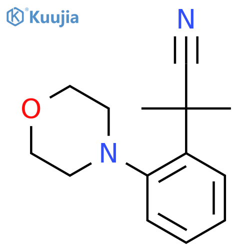 2-methyl-2-2-(morpholin-4-yl)phenylpropanenitrile structure