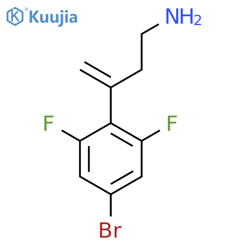 3-(4-bromo-2,6-difluorophenyl)but-3-en-1-amine structure