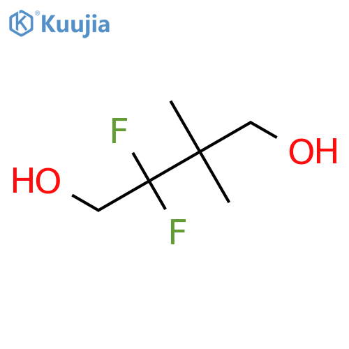 2,2-difluoro-3,3-dimethylbutane-1,4-diol structure