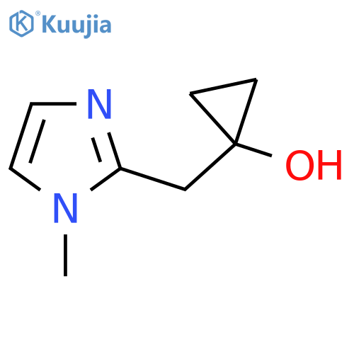 1-(1-methyl-1H-imidazol-2-yl)methylcyclopropan-1-ol structure