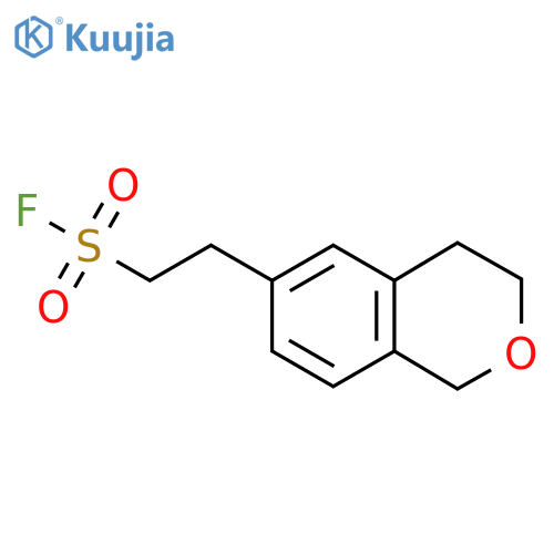2-(3,4-dihydro-1H-2-benzopyran-6-yl)ethane-1-sulfonyl fluoride structure