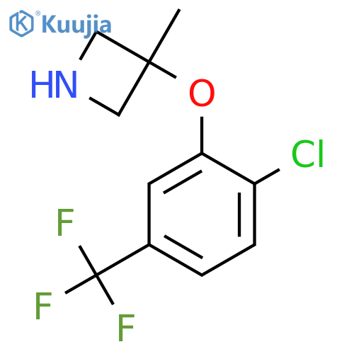 3-[2-Chloro-5-(trifluoromethyl)phenoxy]-3-methylazetidine structure