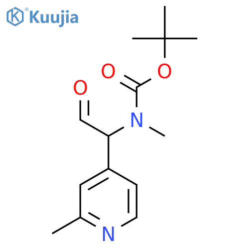 tert-butyl N-methyl-N-1-(2-methylpyridin-4-yl)-2-oxoethylcarbamate structure