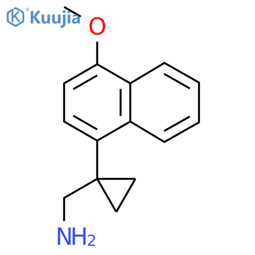 1-(4-methoxynaphthalen-1-yl)cyclopropylmethanamine structure