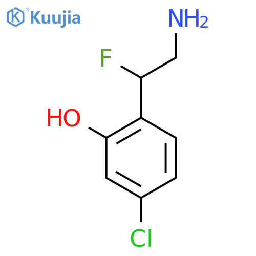 2-(2-amino-1-fluoroethyl)-5-chlorophenol structure