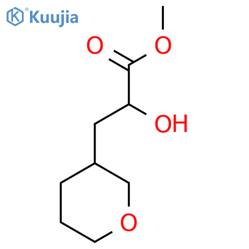 methyl 2-hydroxy-3-(oxan-3-yl)propanoate structure
