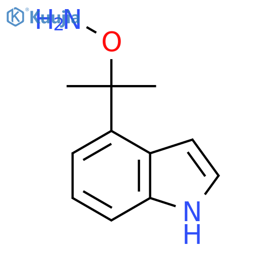 O-2-(1H-indol-4-yl)propan-2-ylhydroxylamine structure