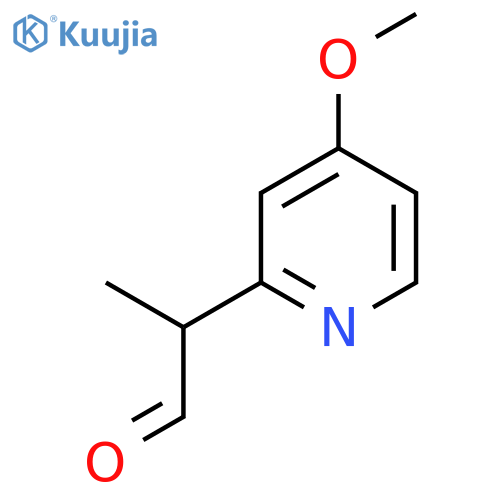 2-(4-methoxypyridin-2-yl)propanal structure