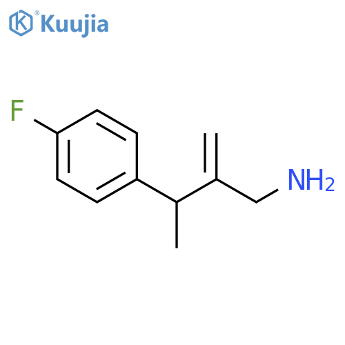 1-3-(aminomethyl)but-3-en-2-yl-4-fluorobenzene structure
