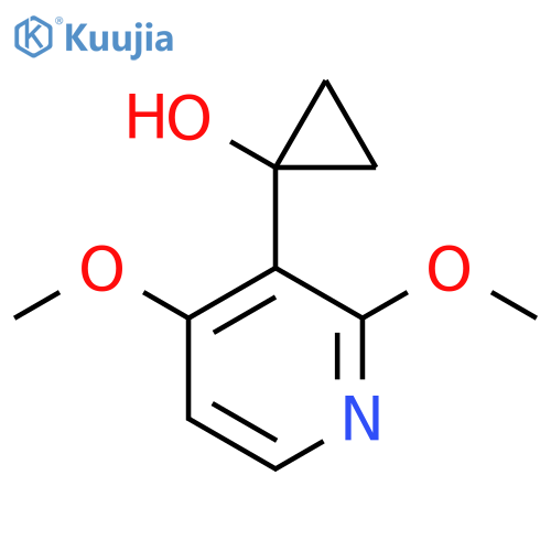 1-(2,4-dimethoxypyridin-3-yl)cyclopropan-1-ol structure