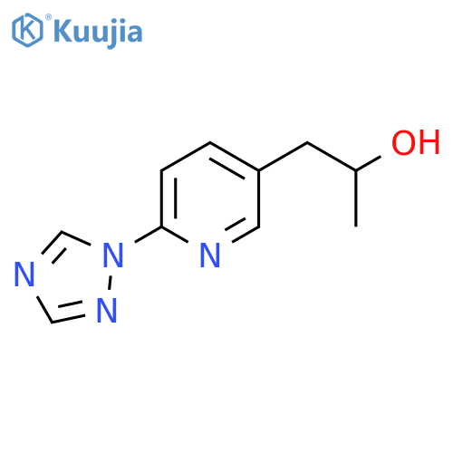 1-6-(1H-1,2,4-triazol-1-yl)pyridin-3-ylpropan-2-ol structure