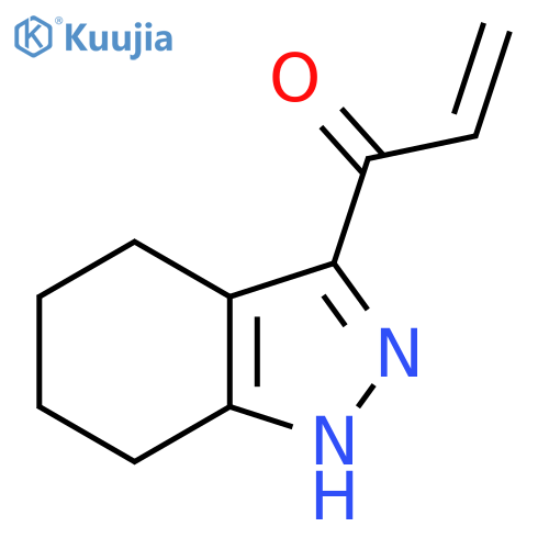 1-(4,5,6,7-Tetrahydro-1H-indazol-3-yl)prop-2-en-1-one structure