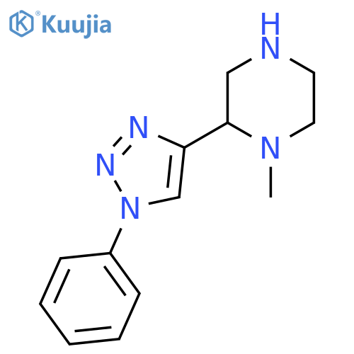 1-methyl-2-(1-phenyl-1H-1,2,3-triazol-4-yl)piperazine structure