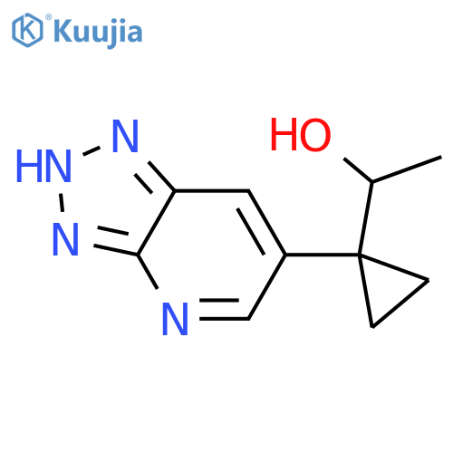 1-(1-{3H-1,2,3triazolo4,5-bpyridin-6-yl}cyclopropyl)ethan-1-ol structure