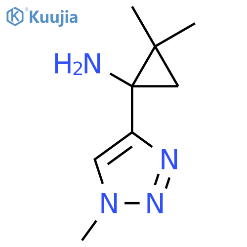 2,2-dimethyl-1-(1-methyl-1H-1,2,3-triazol-4-yl)cyclopropan-1-amine structure
