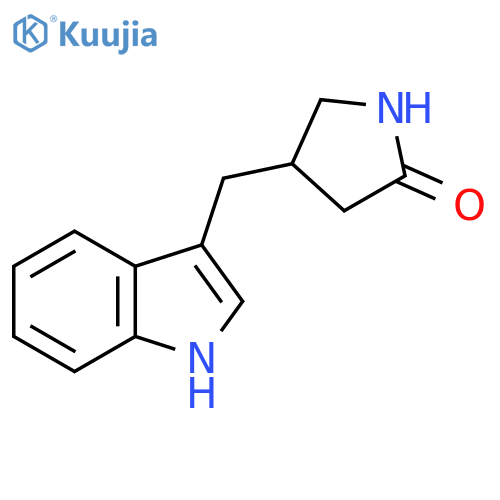 4-(1H-indol-3-yl)methylpyrrolidin-2-one structure