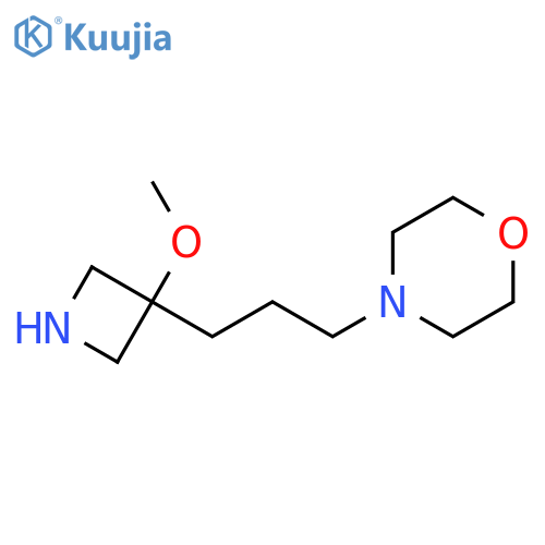 4-3-(3-methoxyazetidin-3-yl)propylmorpholine structure