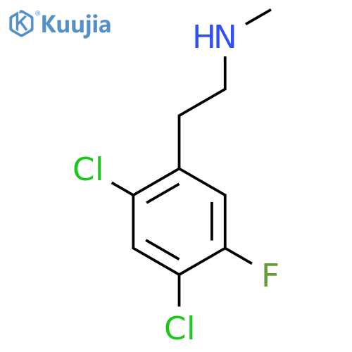 2-(2,4-dichloro-5-fluorophenyl)ethyl(methyl)amine structure