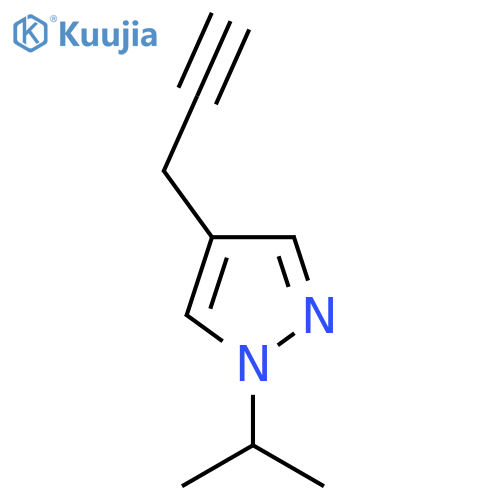 4-(prop-2-yn-1-yl)-1-(propan-2-yl)-1H-pyrazole structure