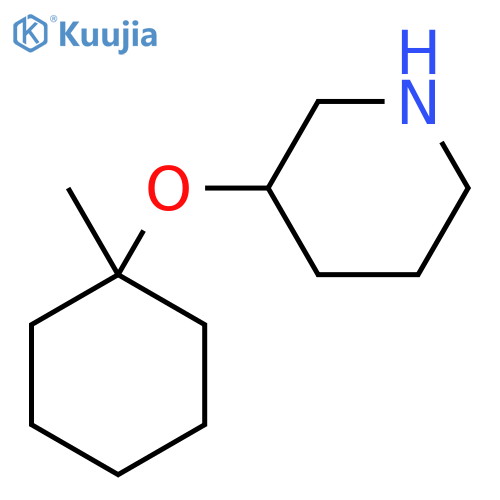 3-(1-methylcyclohexyl)oxypiperidine structure