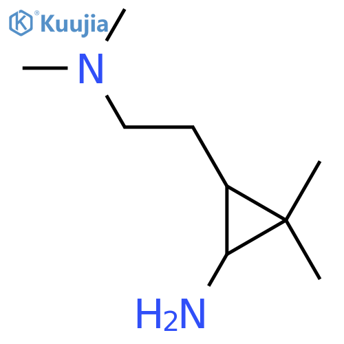 3-2-(dimethylamino)ethyl-2,2-dimethylcyclopropan-1-amine structure