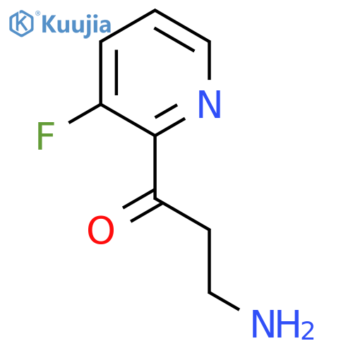3-amino-1-(3-fluoropyridin-2-yl)propan-1-one structure