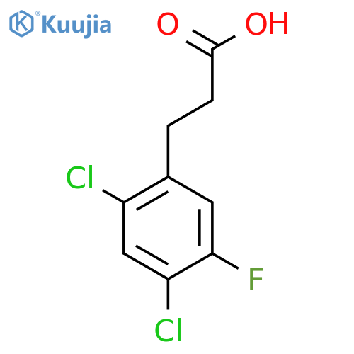 3-(2,4-dichloro-5-fluorophenyl)propanoic acid structure