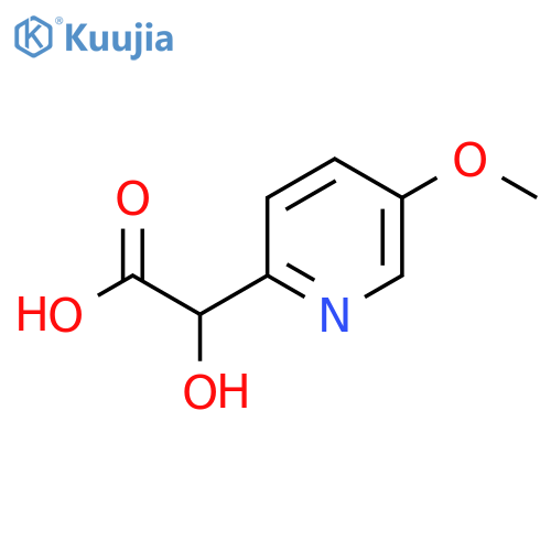 2-hydroxy-2-(5-methoxypyridin-2-yl)acetic acid structure