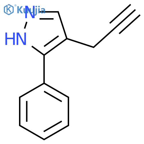 3-phenyl-4-(prop-2-yn-1-yl)-1H-pyrazole structure