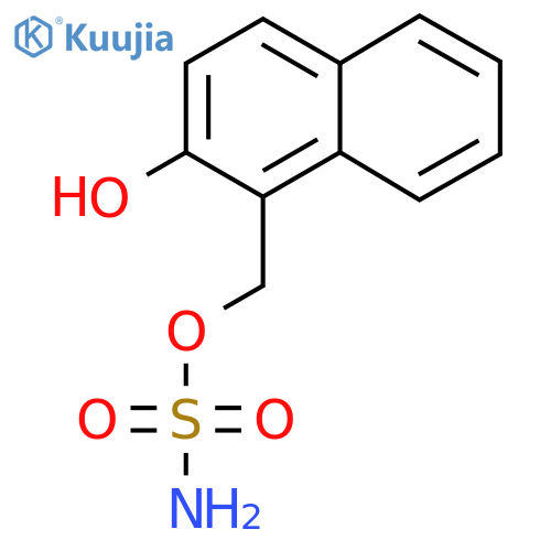 (2-hydroxynaphthalen-1-yl)methyl sulfamate structure