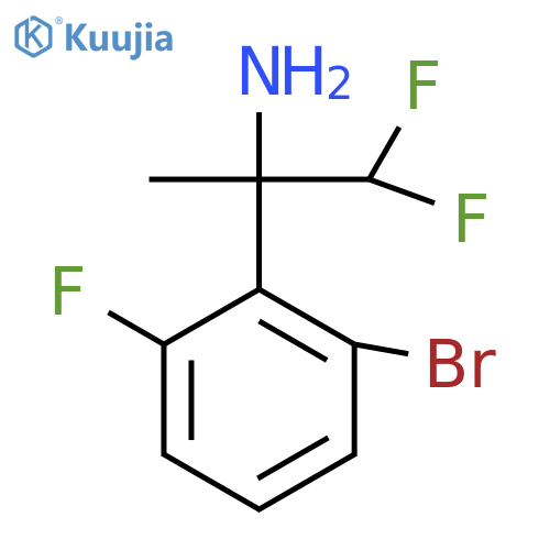 2-(2-bromo-6-fluorophenyl)-1,1-difluoropropan-2-amine structure
