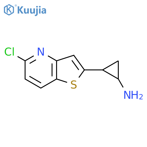 2-{5-chlorothieno3,2-bpyridin-2-yl}cyclopropan-1-amine structure