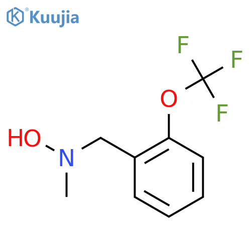 N-methyl-N-{2-(trifluoromethoxy)phenylmethyl}hydroxylamine structure