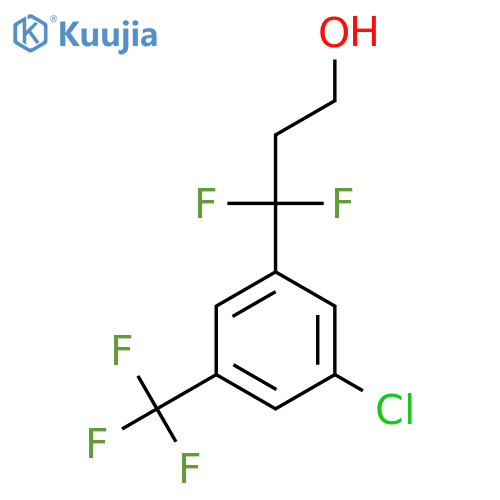 3-3-chloro-5-(trifluoromethyl)phenyl-3,3-difluoropropan-1-ol structure