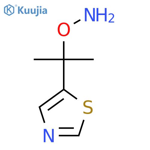 O-2-(1,3-thiazol-5-yl)propan-2-ylhydroxylamine structure