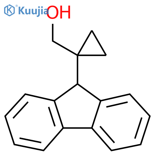 1-(9H-fluoren-9-yl)cyclopropylmethanol structure