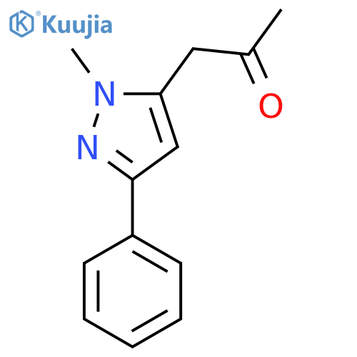 1-(1-methyl-3-phenyl-1H-pyrazol-5-yl)propan-2-one structure