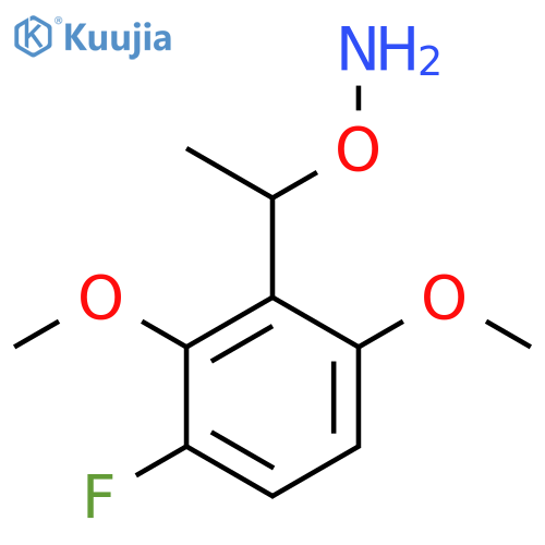O-1-(3-fluoro-2,6-dimethoxyphenyl)ethylhydroxylamine structure