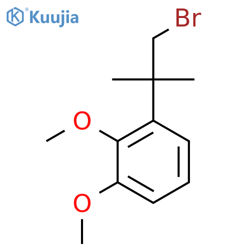 1-(1-bromo-2-methylpropan-2-yl)-2,3-dimethoxybenzene structure