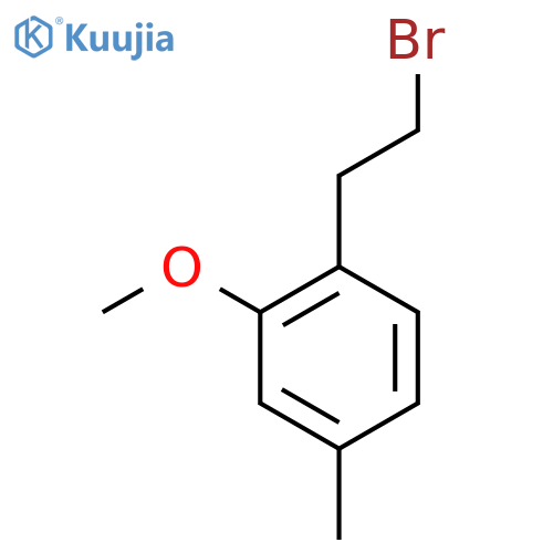 1-(2-bromoethyl)-2-methoxy-4-methylbenzene structure