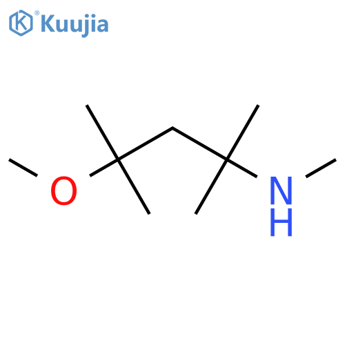 (4-methoxy-2,4-dimethylpentan-2-yl)(methyl)amine structure