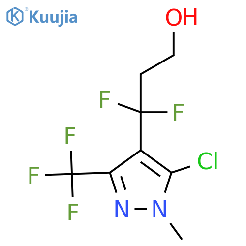 3-5-chloro-1-methyl-3-(trifluoromethyl)-1H-pyrazol-4-yl-3,3-difluoropropan-1-ol structure