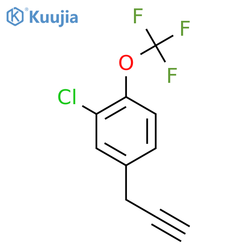 2-chloro-4-(prop-2-yn-1-yl)-1-(trifluoromethoxy)benzene structure