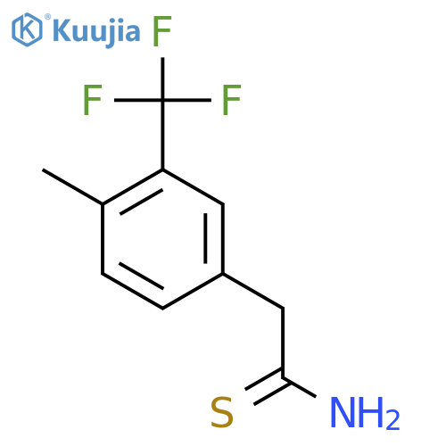 2-4-methyl-3-(trifluoromethyl)phenylethanethioamide structure