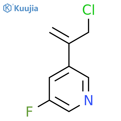 3-(3-chloroprop-1-en-2-yl)-5-fluoropyridine structure