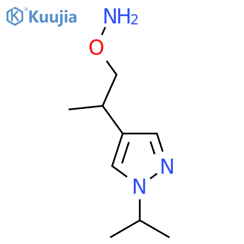 O-{2-1-(propan-2-yl)-1H-pyrazol-4-ylpropyl}hydroxylamine structure