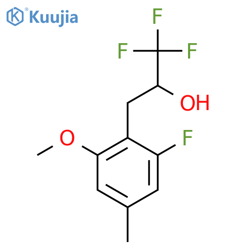 1,1,1-trifluoro-3-(2-fluoro-6-methoxy-4-methylphenyl)propan-2-ol structure