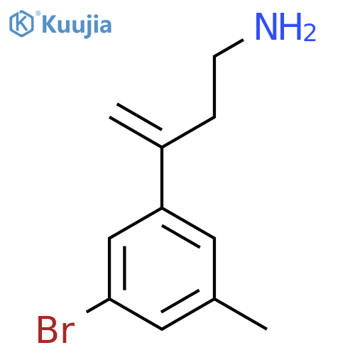 3-(3-Bromo-5-methylphenyl)but-3-en-1-amine structure
