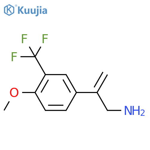 2-4-methoxy-3-(trifluoromethyl)phenylprop-2-en-1-amine structure