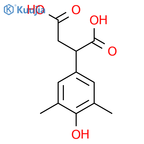 2-(4-hydroxy-3,5-dimethylphenyl)butanedioic acid structure
